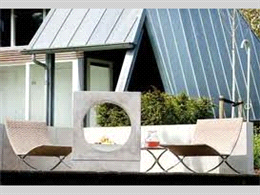 Ruby Fires Milano Betonlook haard incl RVS brander